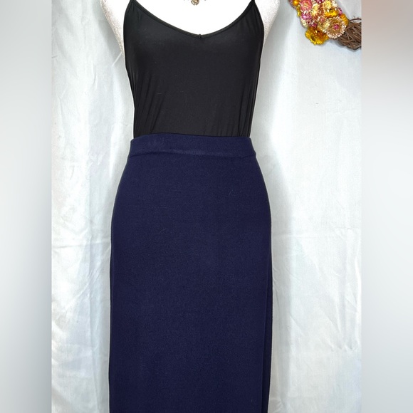 NWT Gretchen Scott Navy Sailor Skirt Size Lg - Picture 3 of 9